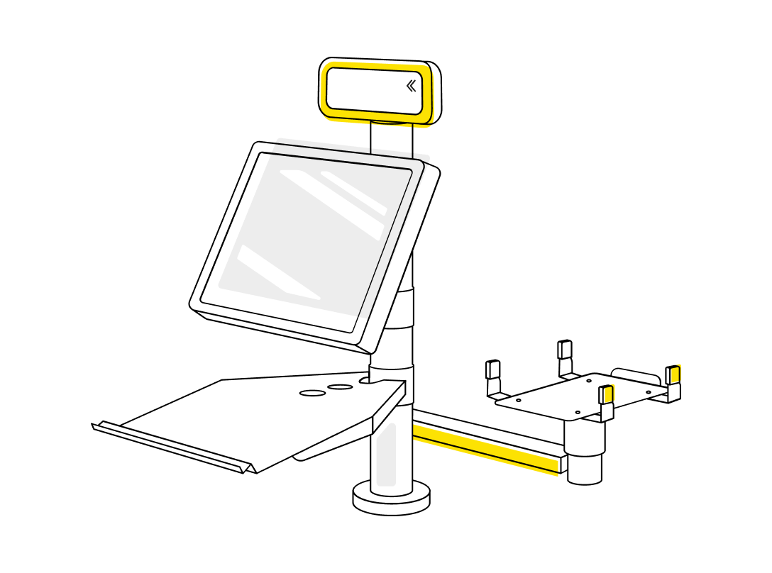 Рисунок полок для клавиатур