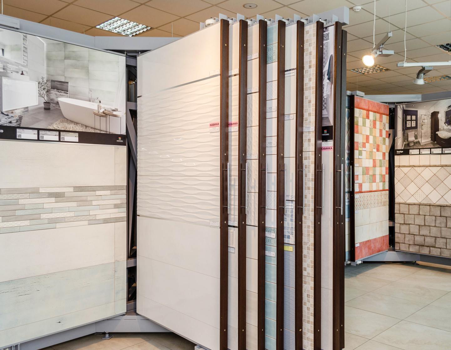 Фото стендов с керамической плиткой