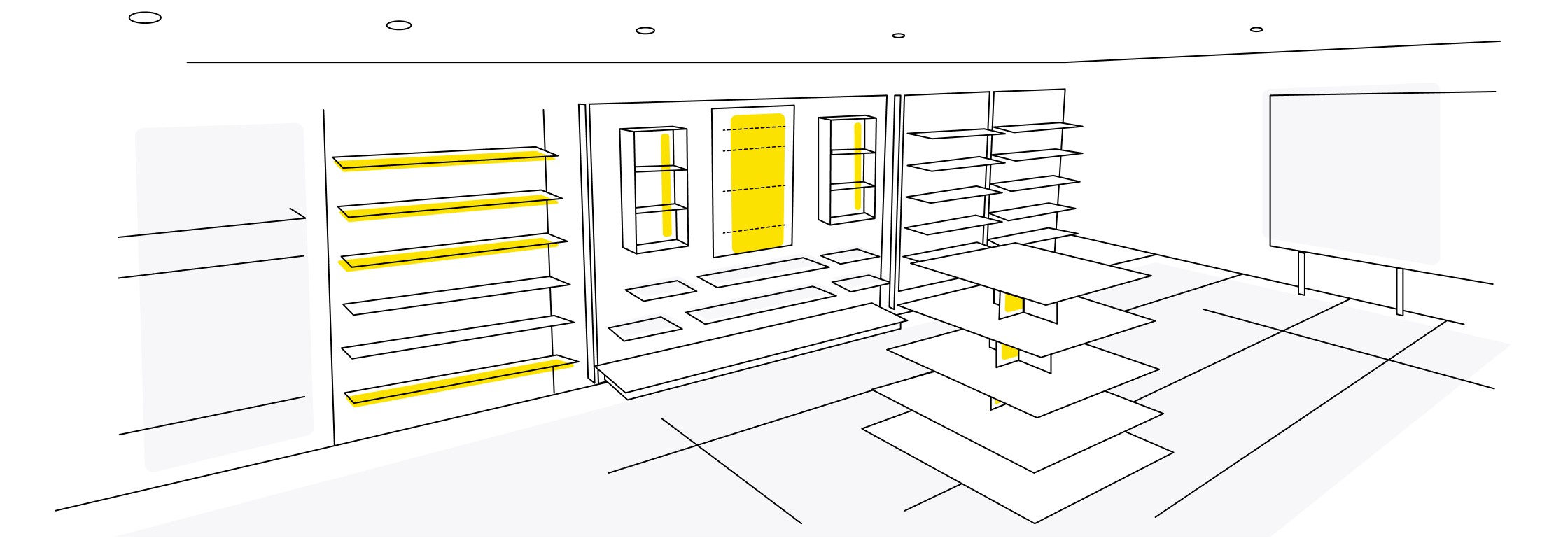 Оборудуем торговый зал по брендбуку